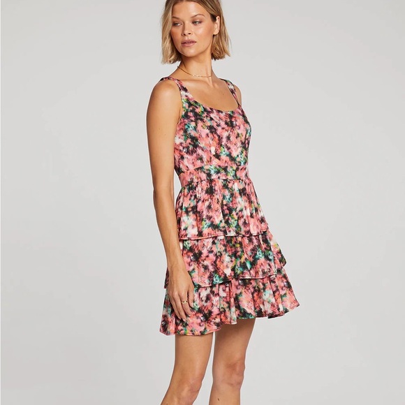 Lana mini tiered skater tank dress - NWT - Large - Multicolor - Picture 3 of 7